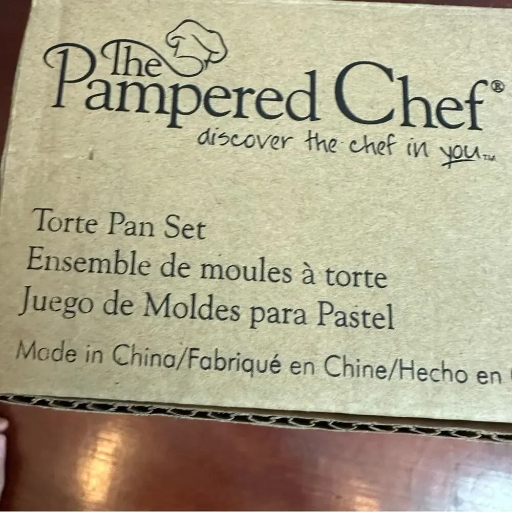 Pampered Chef #1706 Torte Pan Set of 2 Baking Kitchen Bake Baking